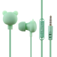 Load image into Gallery viewer, CYSHDAI In-Ear Colorful Cartoon Cute Earphone Studio with Mic Button Remote Bear Earpod for iPhone Samsung Huawei xiaomi