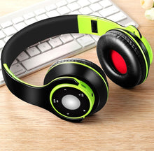 Load image into Gallery viewer, Foldable Colorful Wireless Bluetooth Stereo Over-Ear Headphones