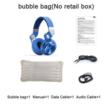 Load image into Gallery viewer, Bluedio T2+ Bluetooth Headphone Over-Ear Wireless Foldable Headphones with Mic BT 5.0 FM Radio SD Card Headset