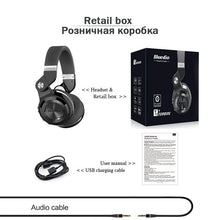 Load image into Gallery viewer, Bluedio T2+ Bluetooth Headphone Over-Ear Wireless Foldable Headphones with Mic BT 5.0 FM Radio SD Card Headset