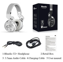 Load image into Gallery viewer, Bluedio T2+ fashionable foldable over the ear bluetooth headphones BT 5.0