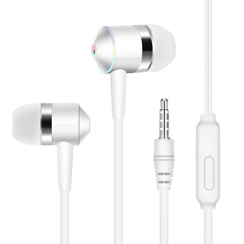 3.5mm Stereo Music Line Controlled Earphone Mobile Phone Computer Digital Sports Earpod With Microphone KLE-S-1
