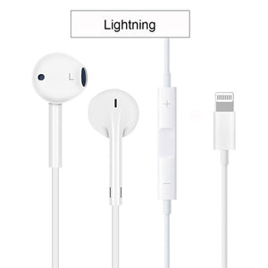 Original Apple Lightning EarPods & 3.5mm Wired In-ear Plug EarPods Earphone For iPhone 6s iphone 7 iphone 8 Android Smartphone